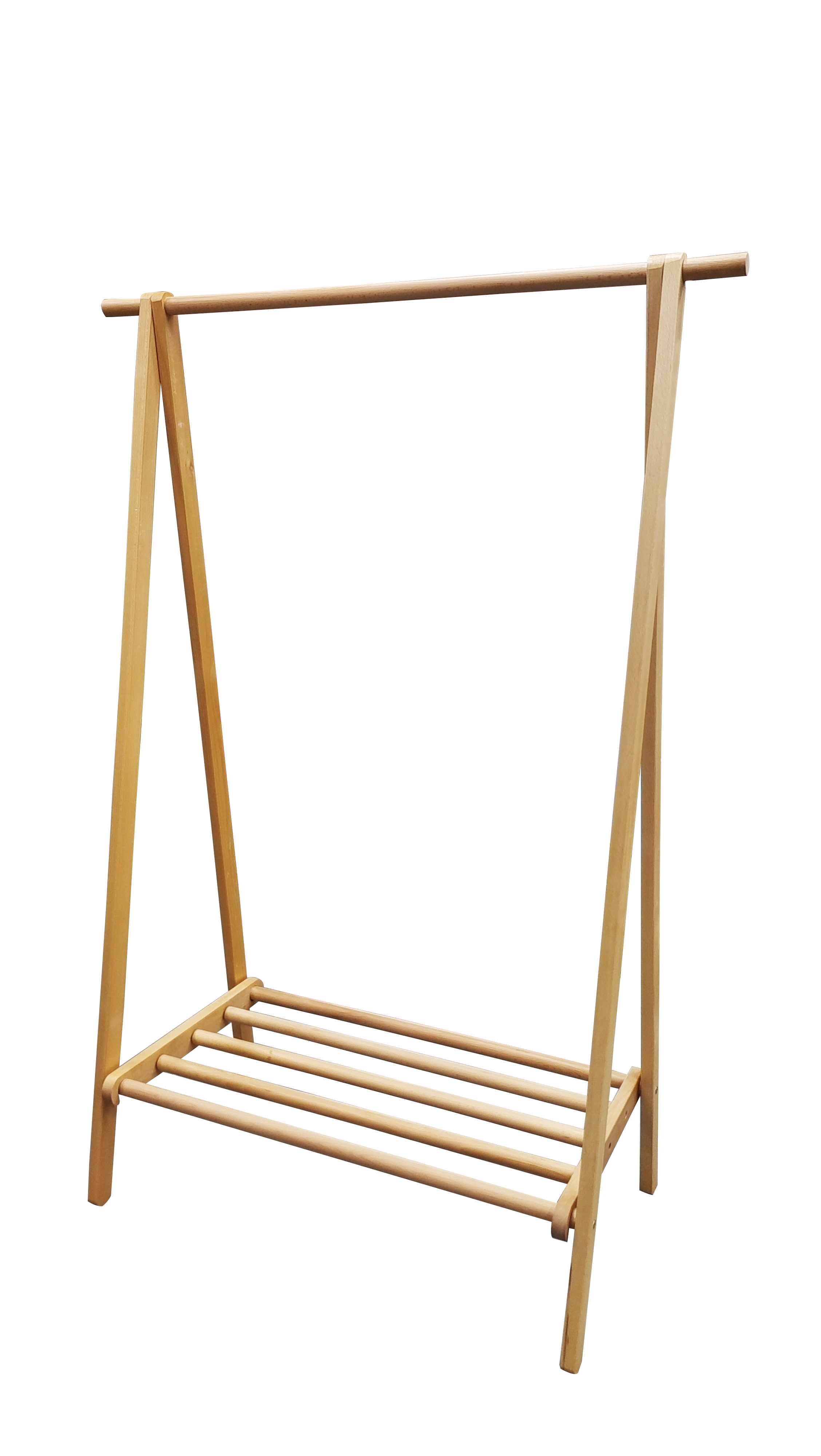 Wooden Clothes Hanging Rack