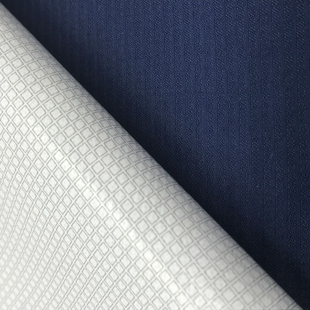 jacquard pongee bonded TPU film fabric for outdoor jacket