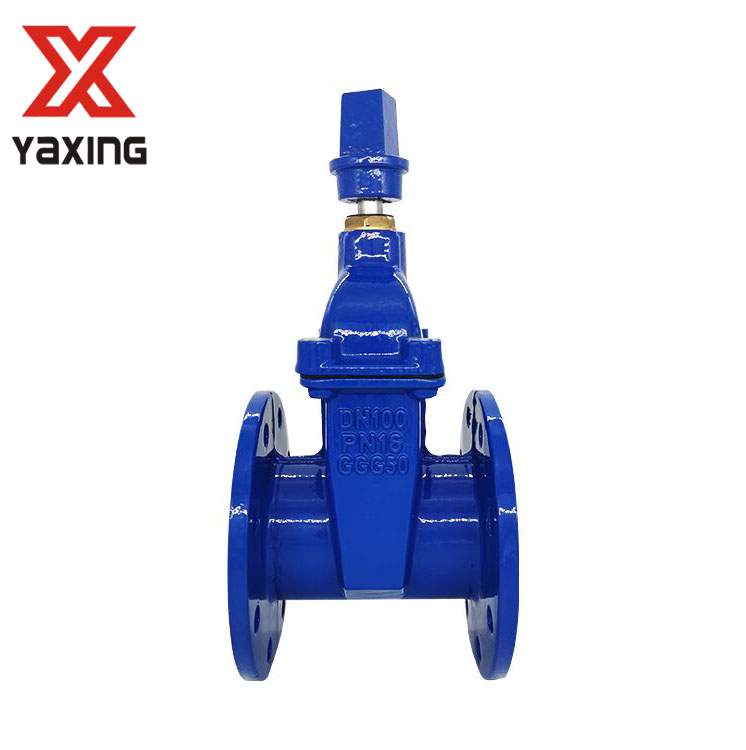 light type resilient seated gate valve with cap nut DIN3352 F4