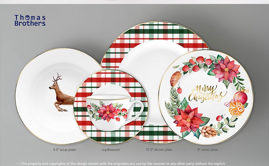 Christmas porcelain dinnerset
