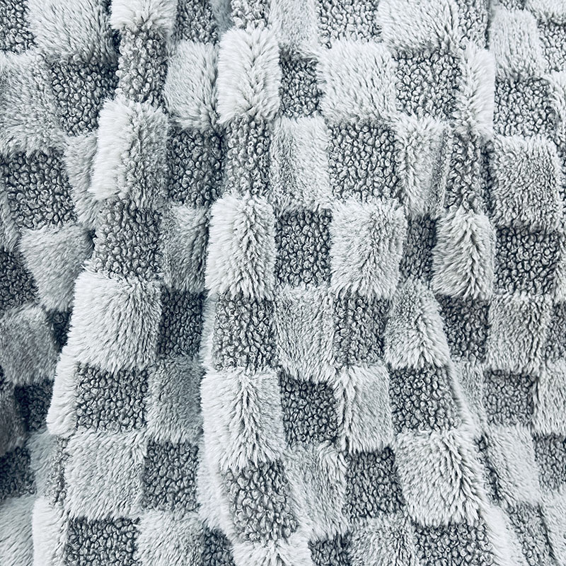Jacquard Rabbit Fur & Curly Sherpa