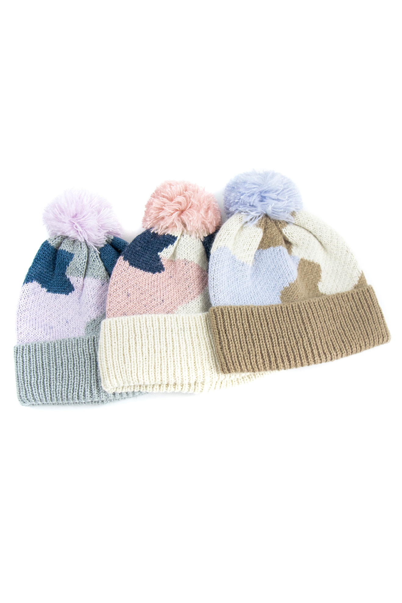 Kids Lovely Knitted beanie Winter beanie hat Acrylic Beanie Knitted Jacquard Beanie Pompom beanie