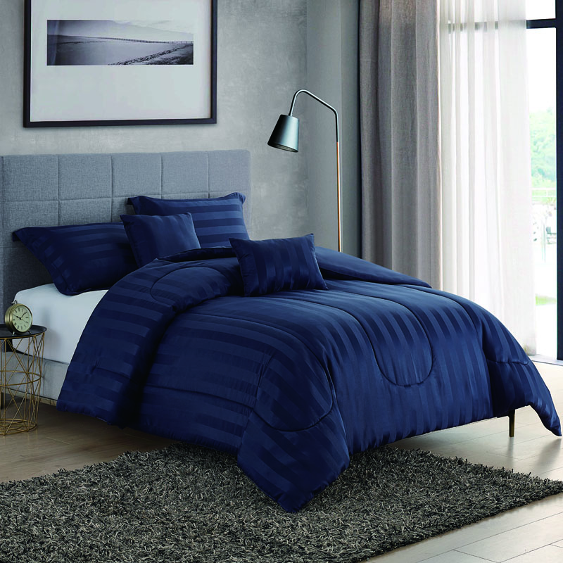 105gsm Dobby Stripe 5pc Comf Set