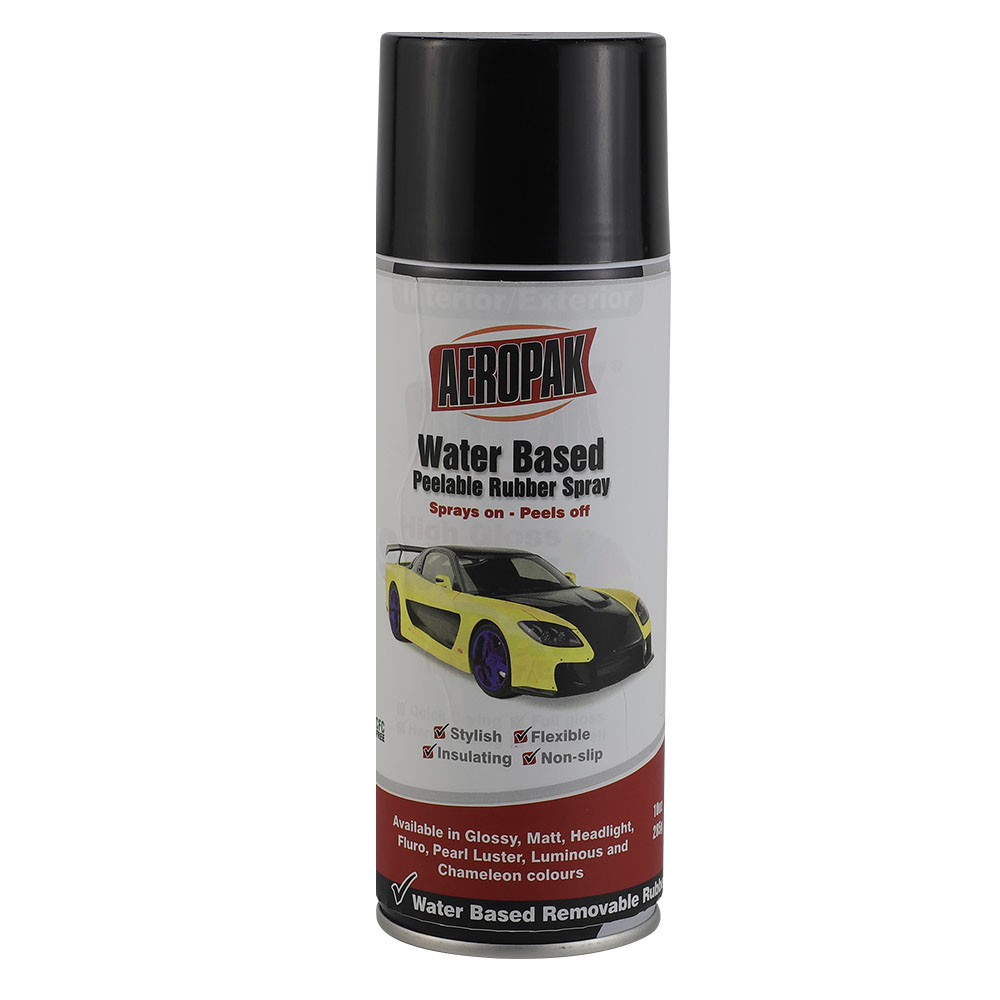 Aeropak 400ml Aerosol Removable Water Based Rubber Paint Spray for Rim Wheel