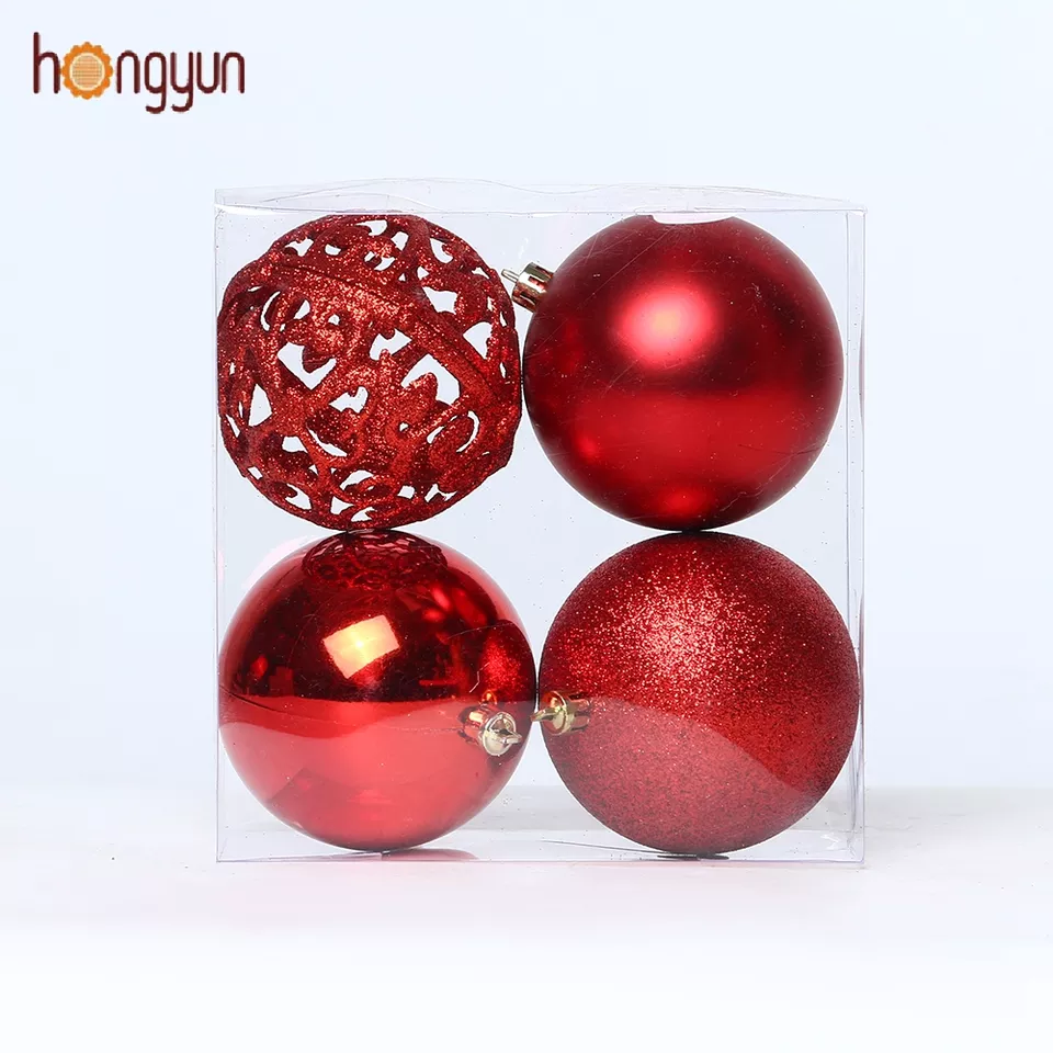 Christmas Tree Ornaments 8CM Plastic Christmas Ball