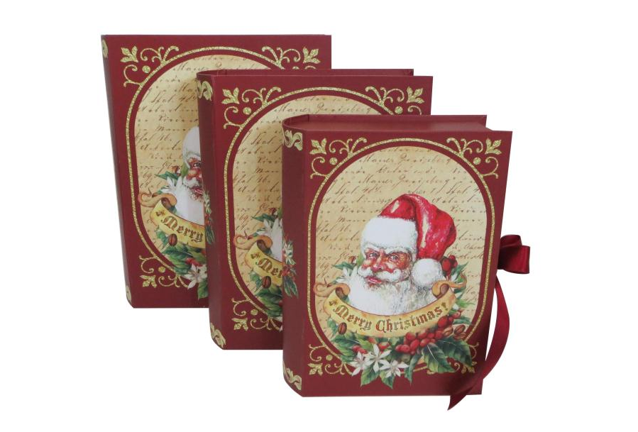 Christmas Santa's book gift box