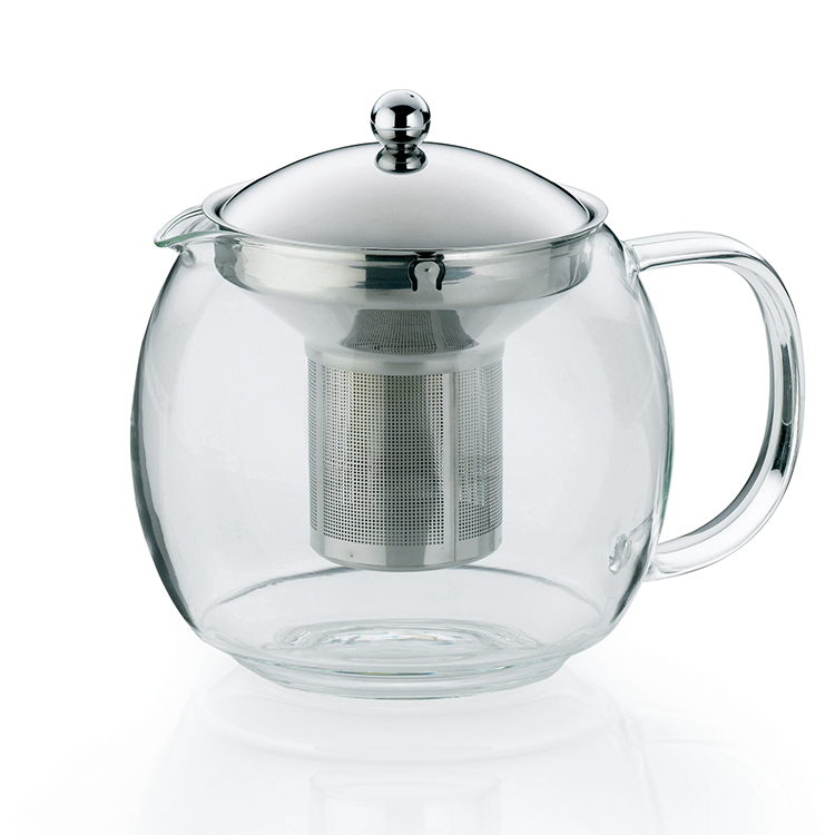 Stainless Steel Teapot Borosilicate Glass Teapot With Removeable Infuser Tea Maker Teapot Tea Kettle