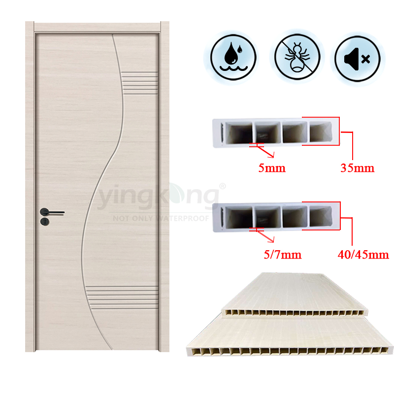 factory sale customized Interior wpc doors of any size for engineering projects in the Middle East