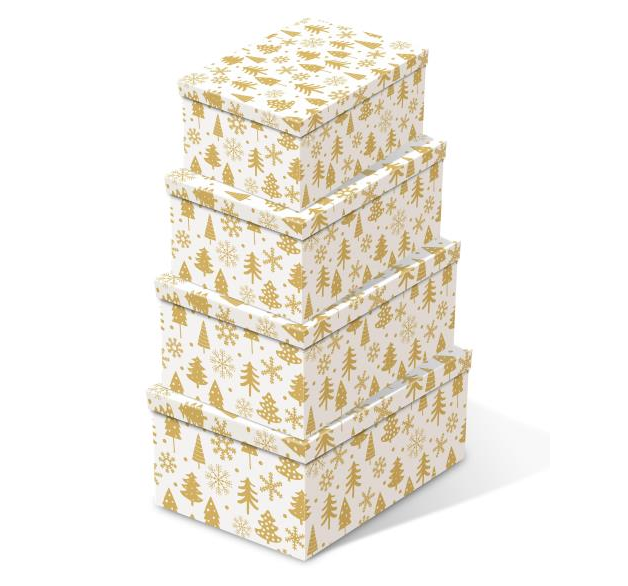Rectangular Christmas gift box