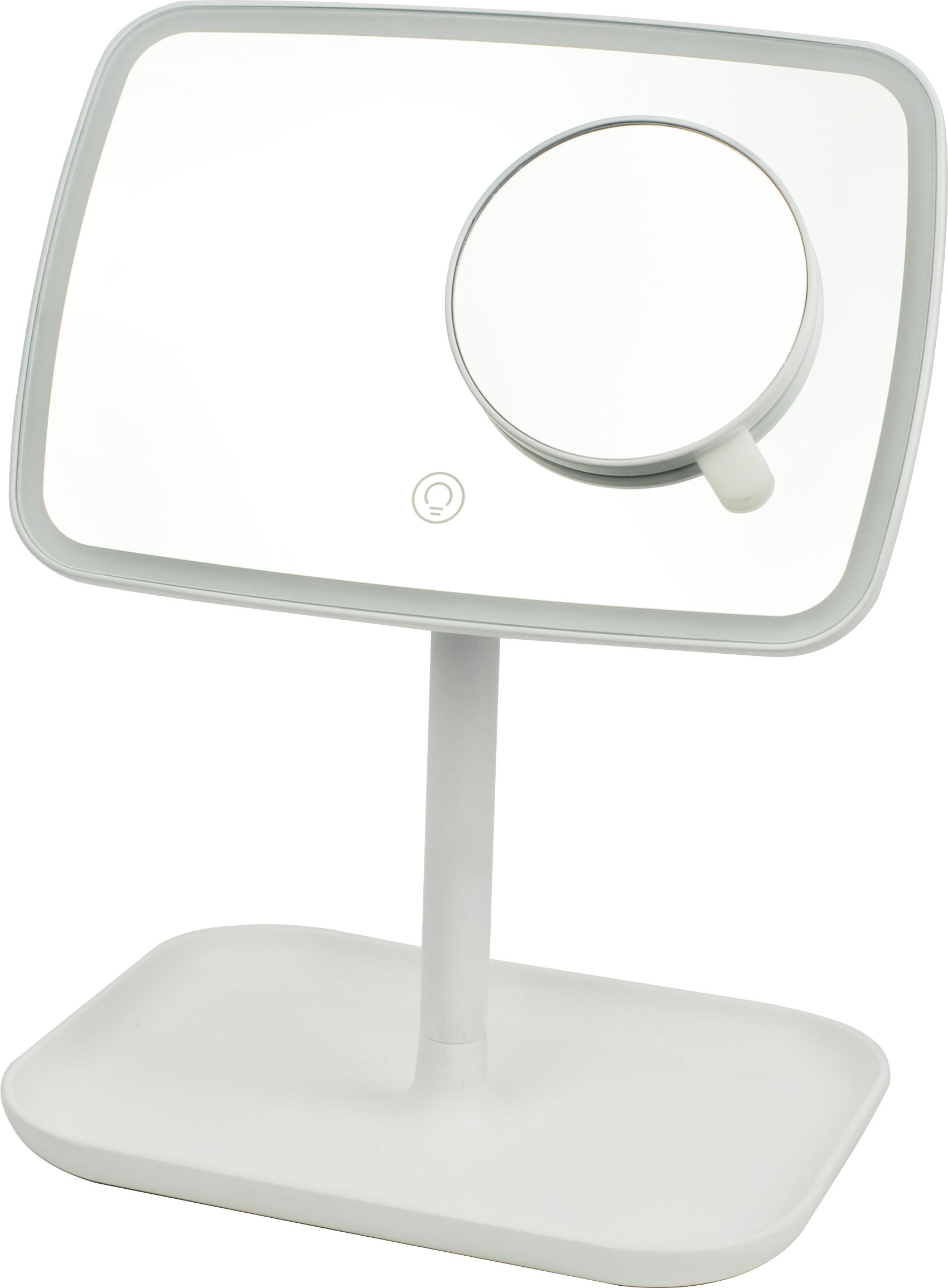Rectangular LED Mirror cosmetic mirror with tray