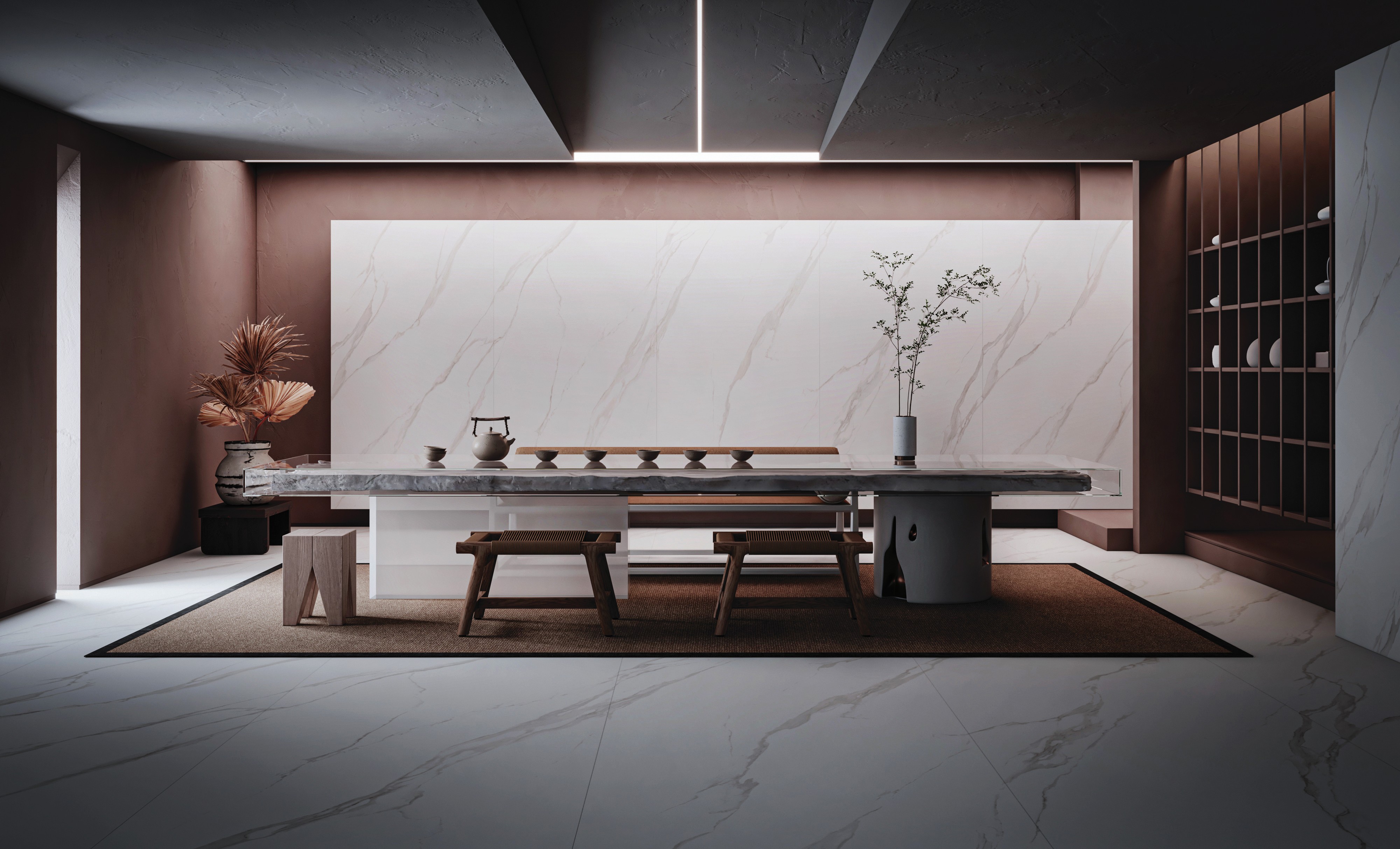 Kito Slab -- Calacatta Palace White