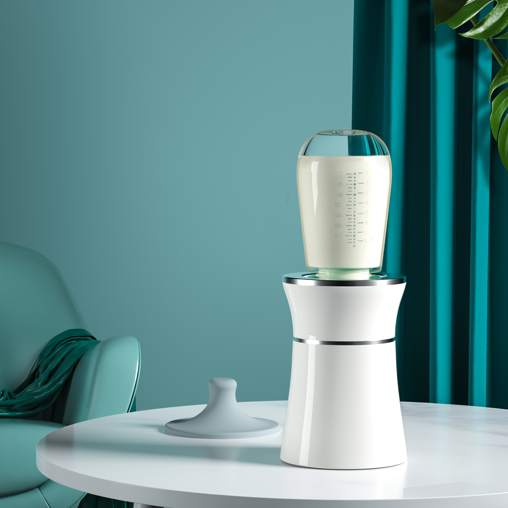Portable milk warmer