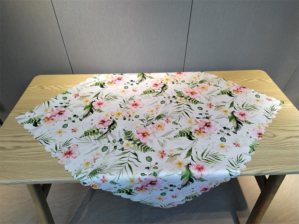 100%polyester printed tablecloth