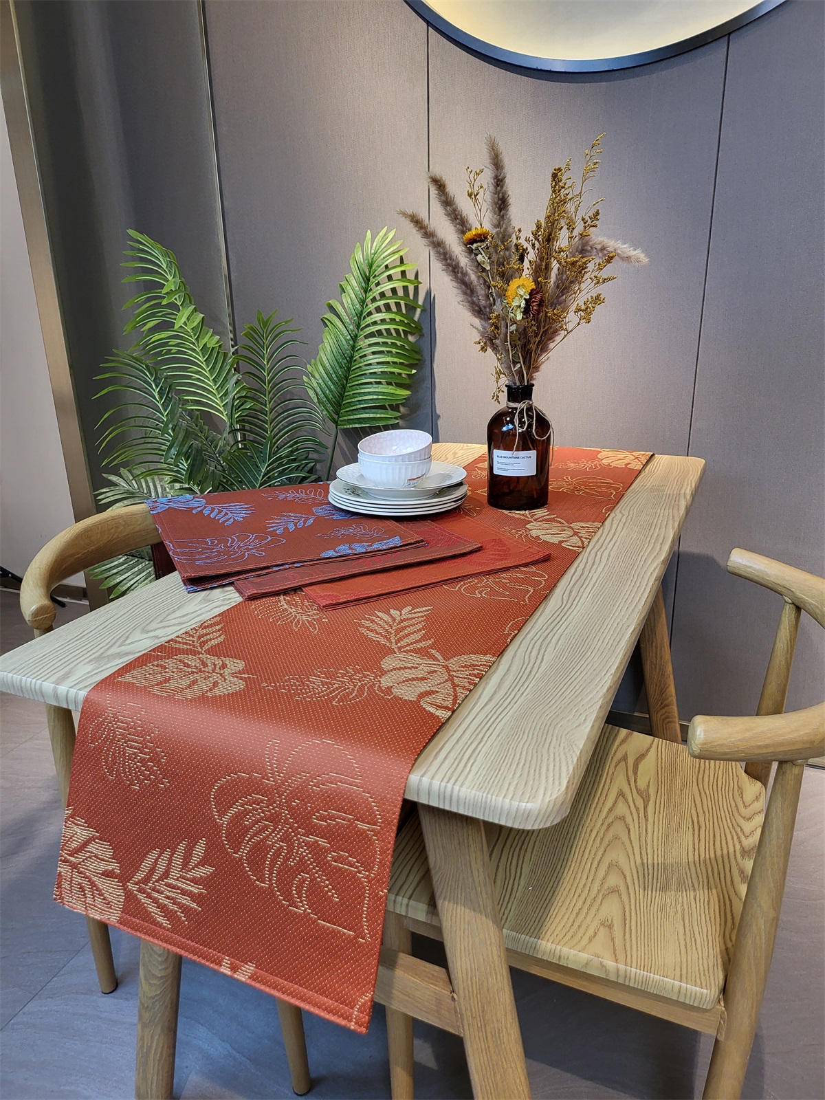80%polyester And 20%cotton Yarn Dyed Table Runner