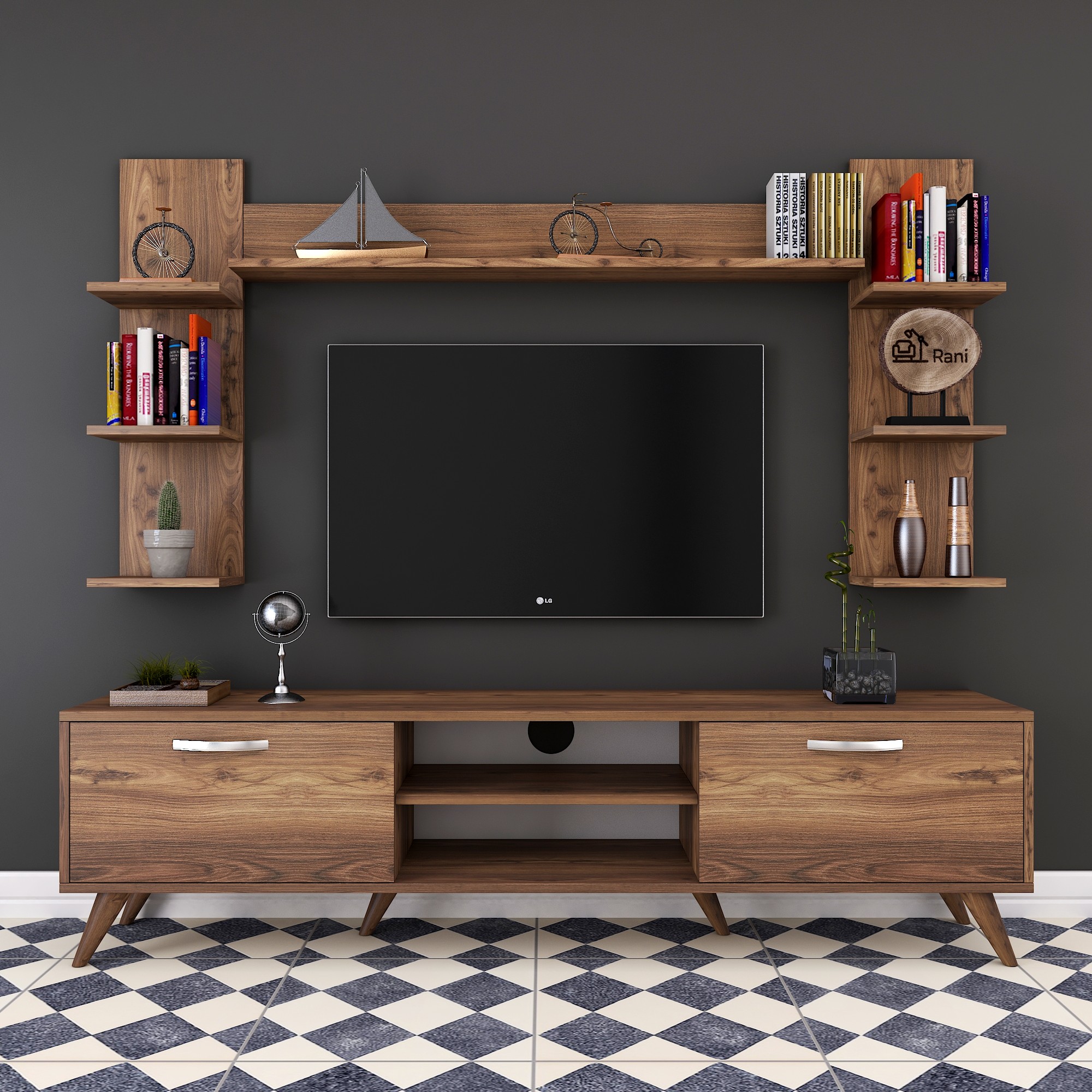 HOT sale customized modern style wood TV Stand cabinet Furniture for living room