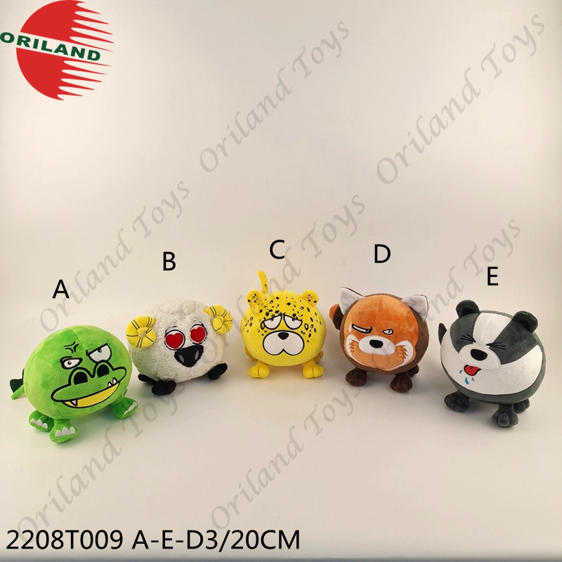 Stuffed animal emoji ball