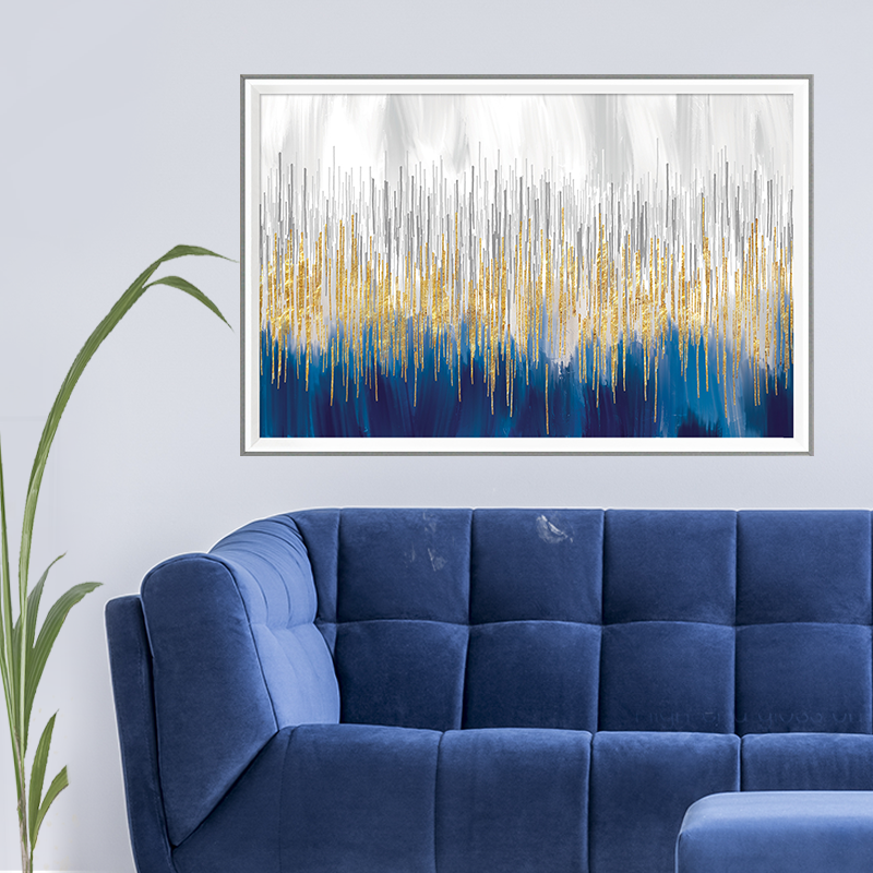 Drop Shipping Bulk Manufacturer Modern Abstract Living Room Art Picture Frame Deco Framed Work Art