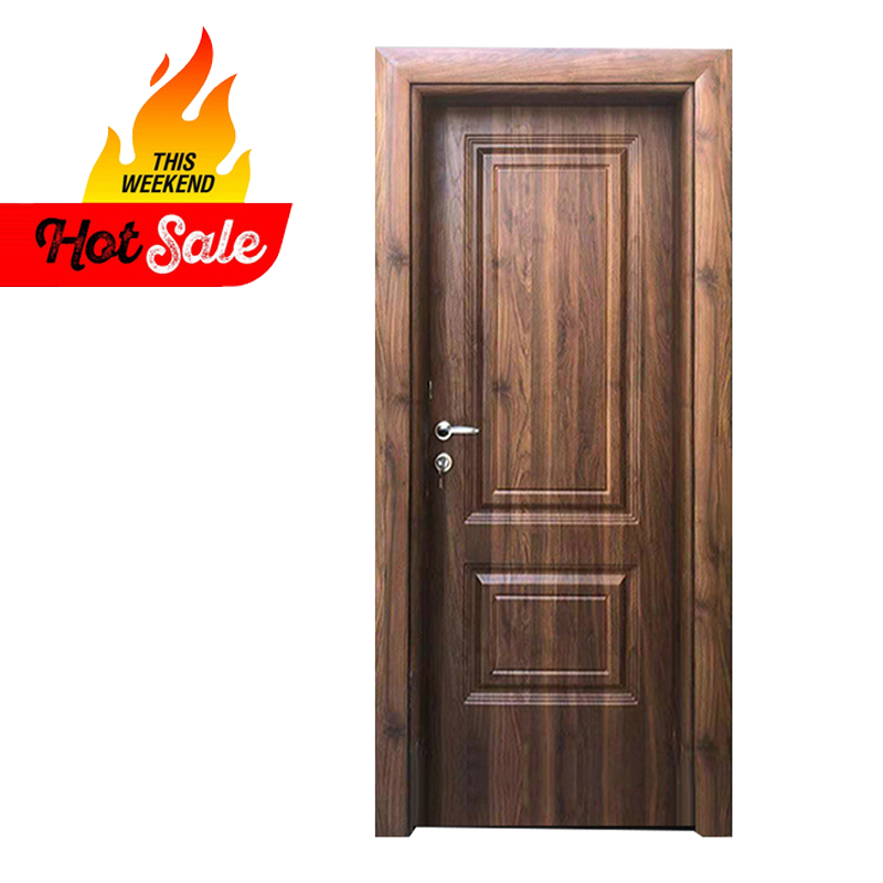 Modern design wpc doors waterproof material interior cheap wpc solid door