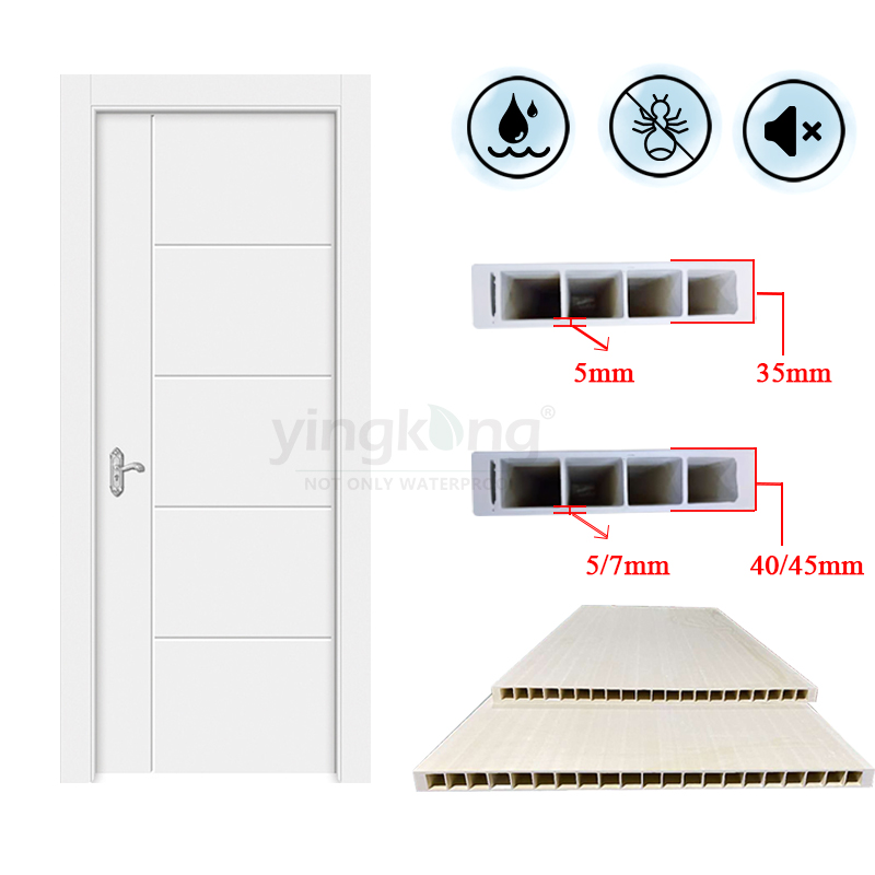 Made In China Modern WPC Panels Door Custom Hight Quality Polymer WPC Inside Doors