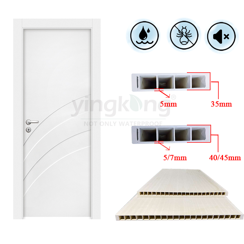 Israel market anti-dust waterproof fashional polymer wpc door