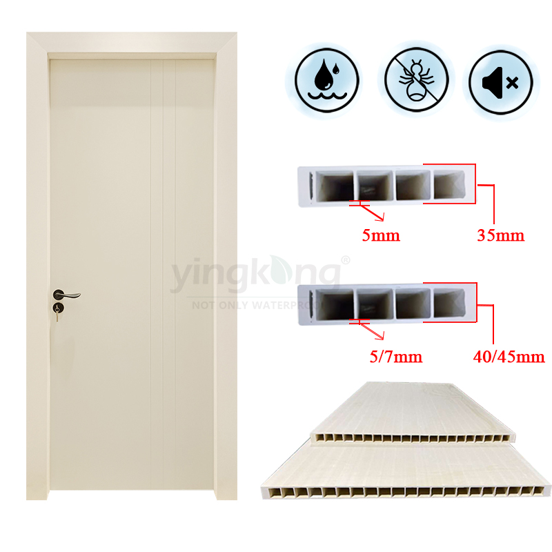 Polymer China Factory Wood Plastic Composite Door WPC Door And Polymer Door Sheet