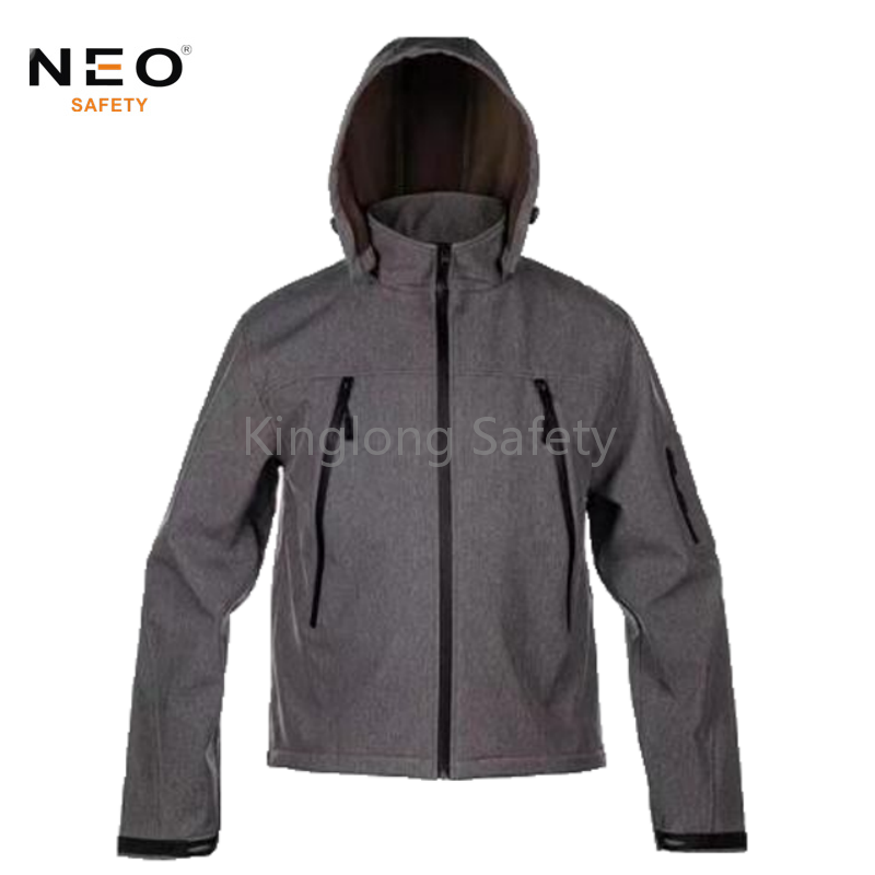 Men's jacket with hat outdoor softshell jacket
