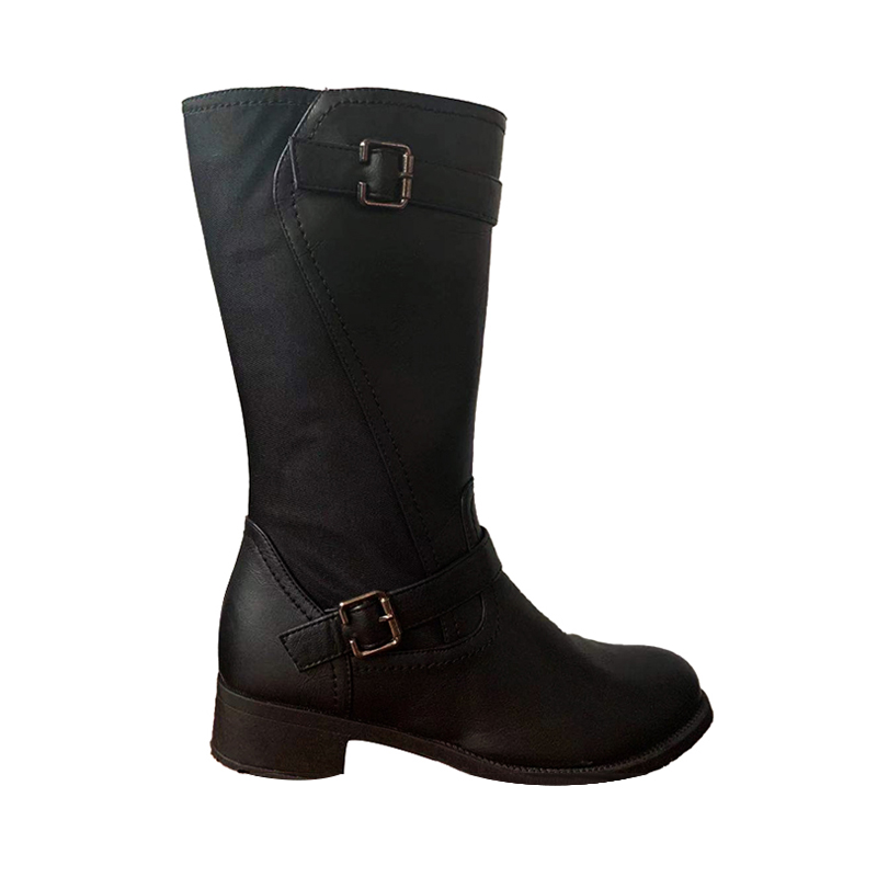 Women's medium heel high boots