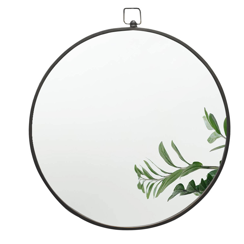 Wholesale Metal Frame Accent circle Mirror Glass bathroom hanging wall mirror Home decor Wall