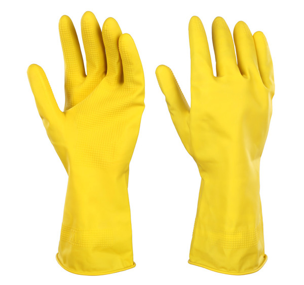 Xingli Yellow cleaning household latex gloves