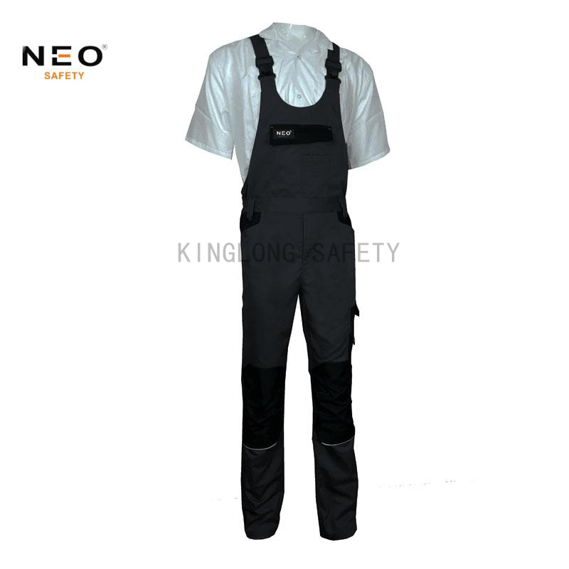 Stretch bibpants men's safety clothing with multi pockets