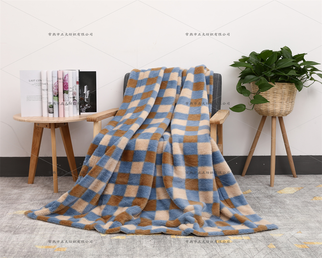 Mink printed blanket