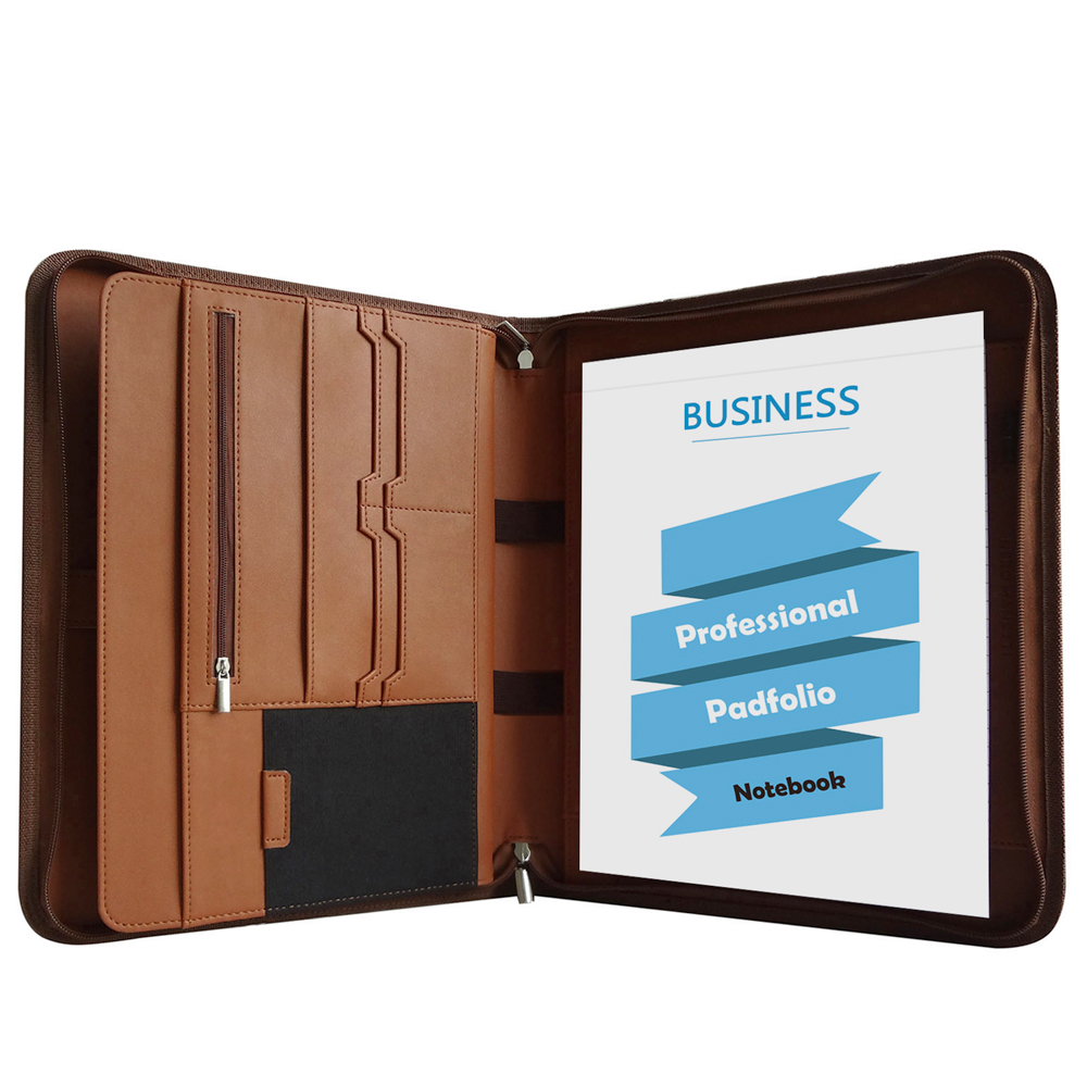 New Custom Eco-friendly File Folder Padfolio Writing Pad Business Presentation Folder Portfolio