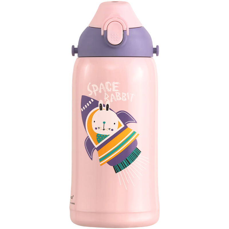 UZSPACE New Design 580ml cute children metal stainless steel insulated thermal thermos water bottle