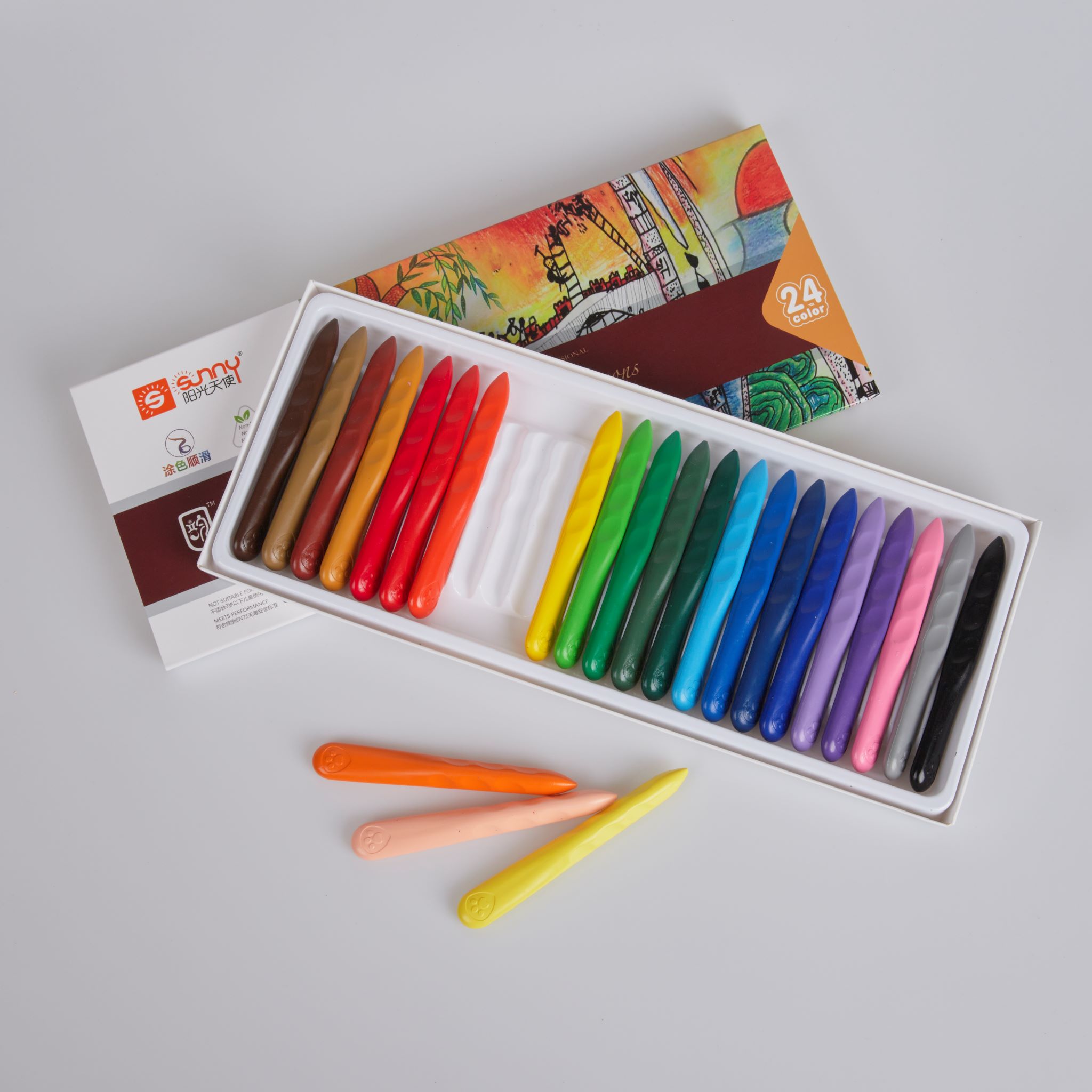 Ergo grip wax crayon