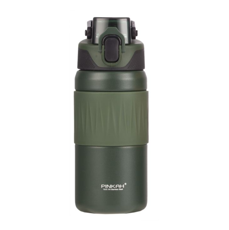 Direct drinking vacuum sports bottle