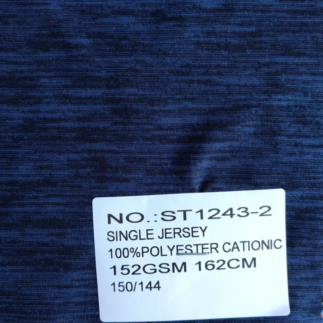 St1243-2, 100% Polyester Cationic Single Jersey