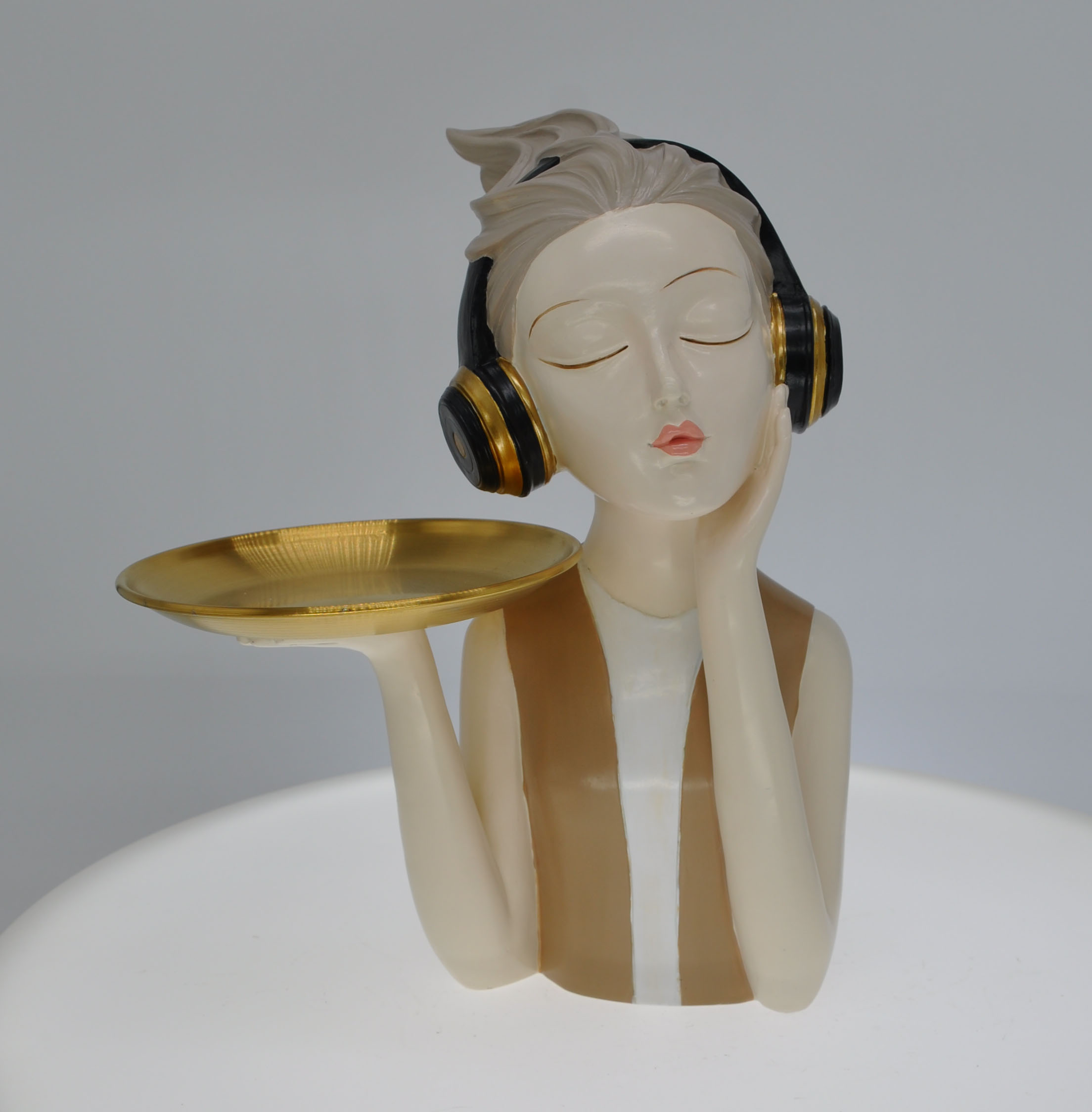 Polyresin figurine crafts, sculpture, lady, family