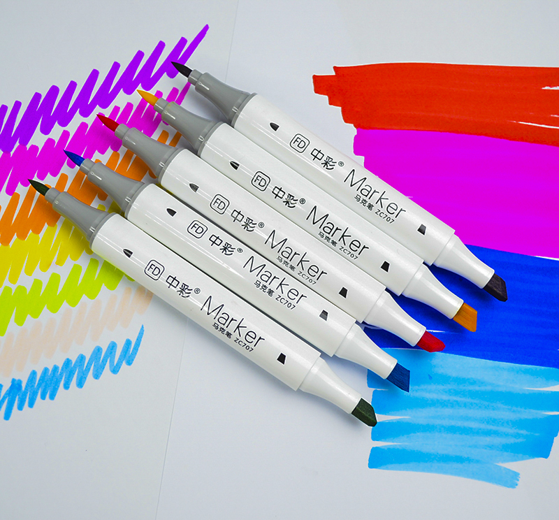 709 Round Art Marker with dual-tip Factory wholesale customized