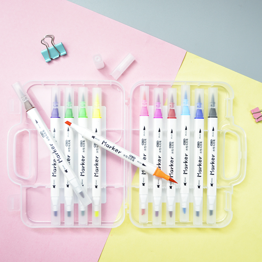 710 Small Square Art Marker with dual-tip Factory wholesale customized