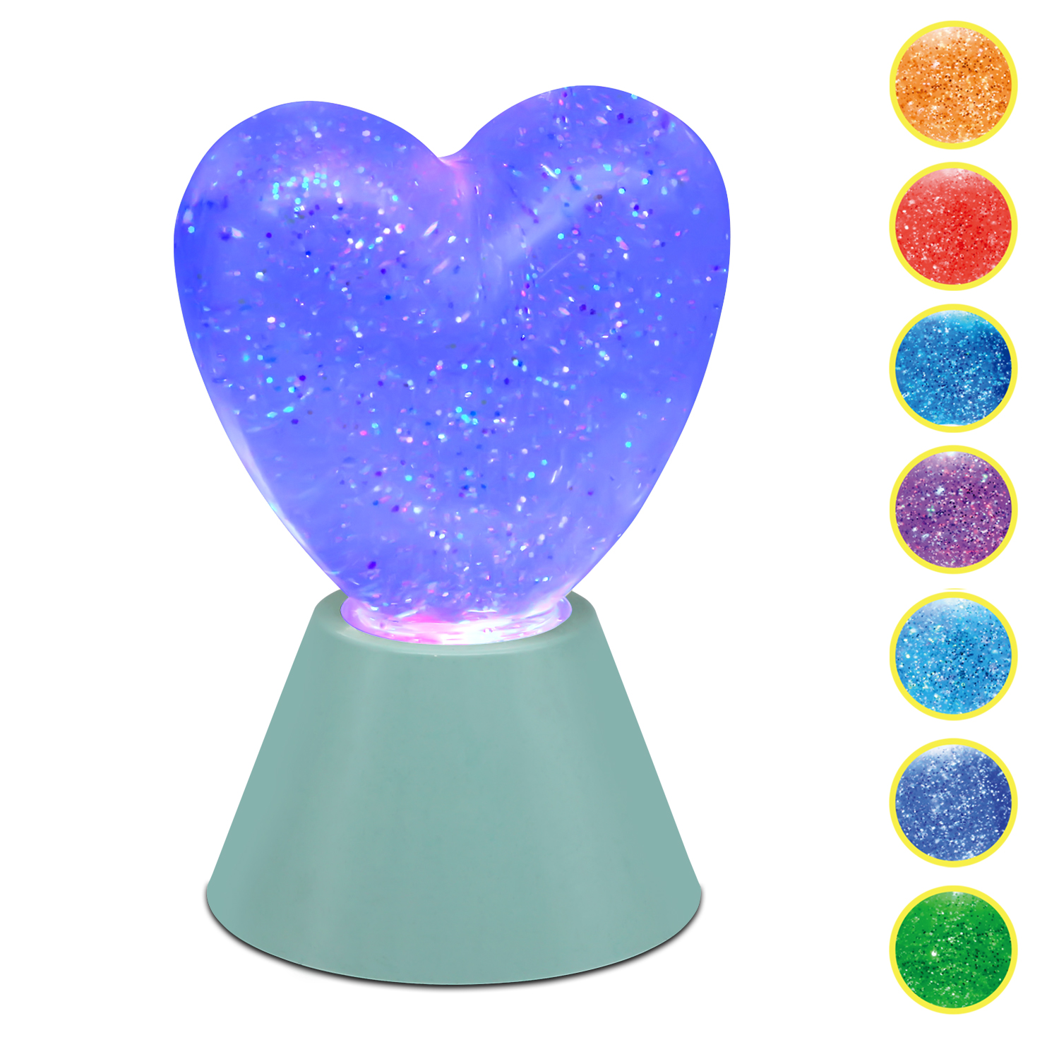 Heart shaped LED interior decorative lamp