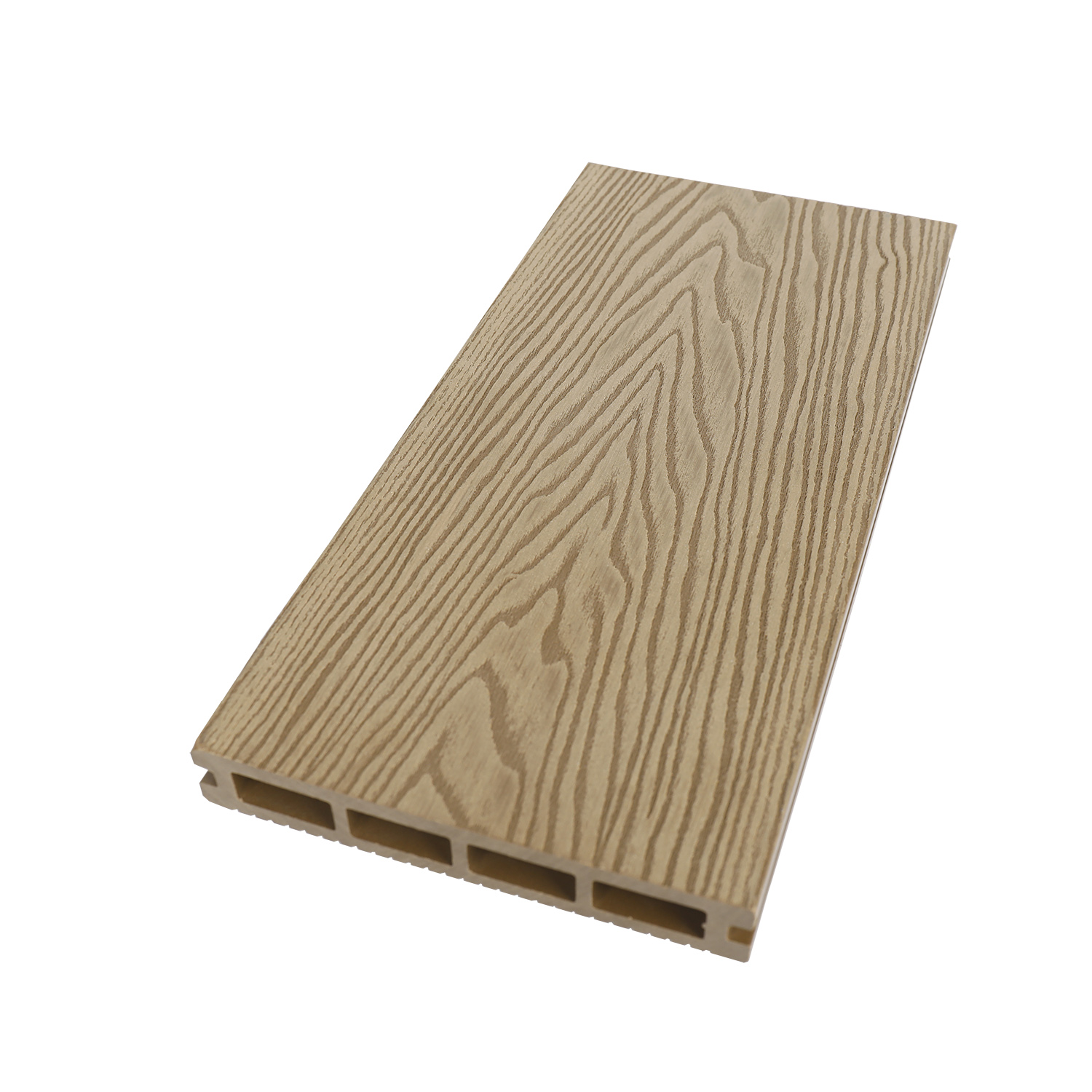 Ecotechwood 3D embossed hollow outdoor wood-plastic flooring
