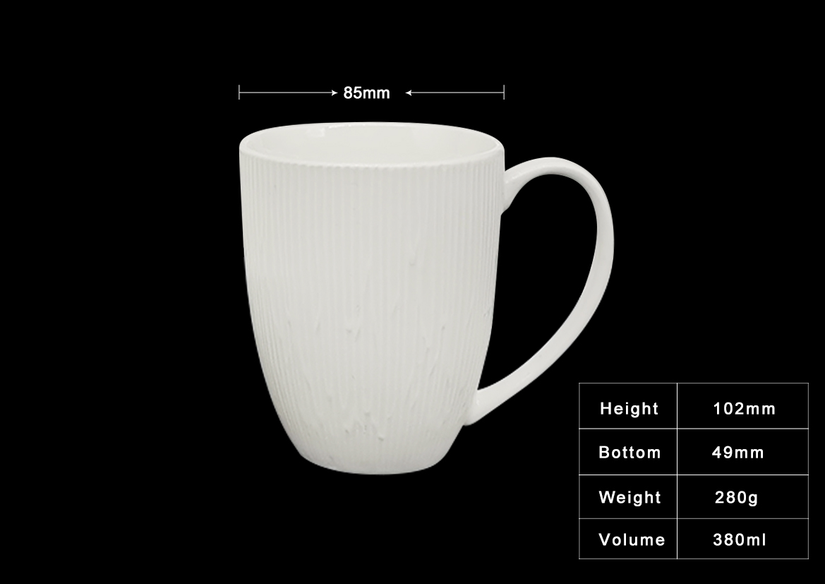 Embossment new bone china - bamboo