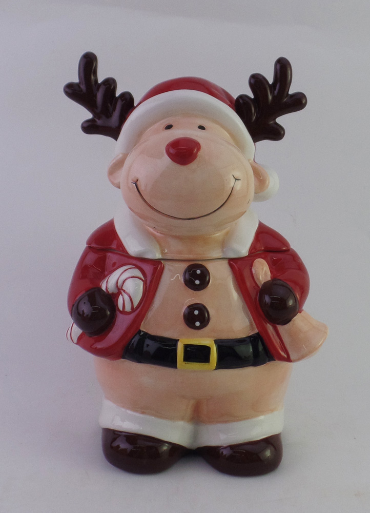 Reindeer cookie jar