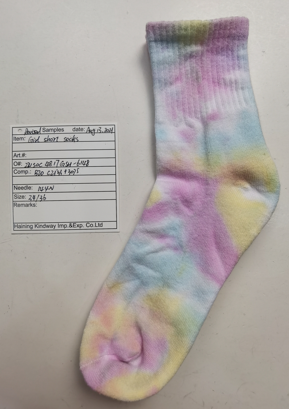 Tie dye socks