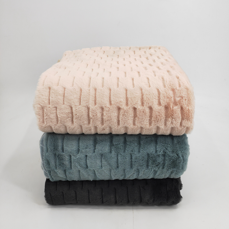 Rainy Day Rabbit Fur Throw