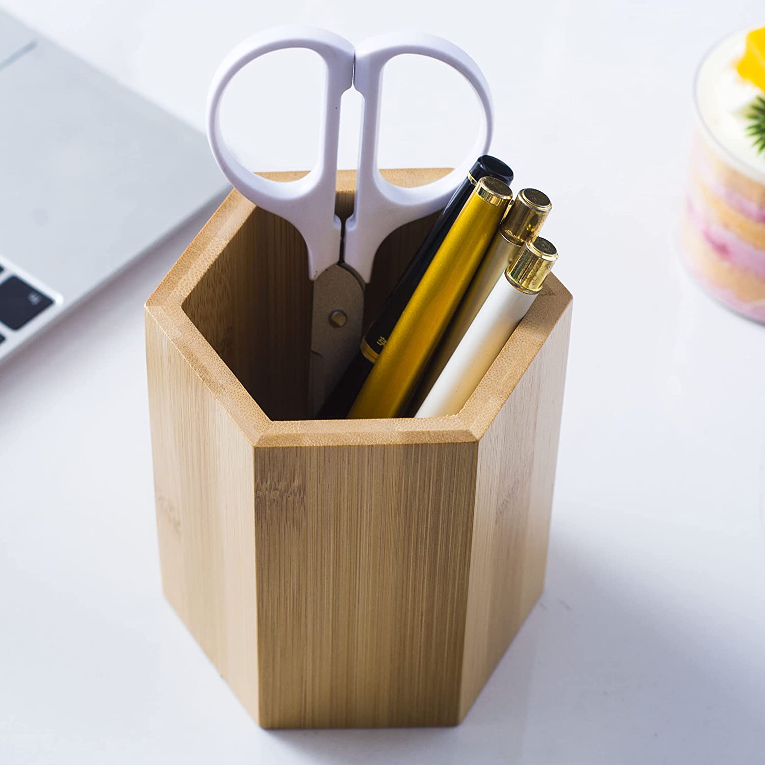 Wooden pen holder