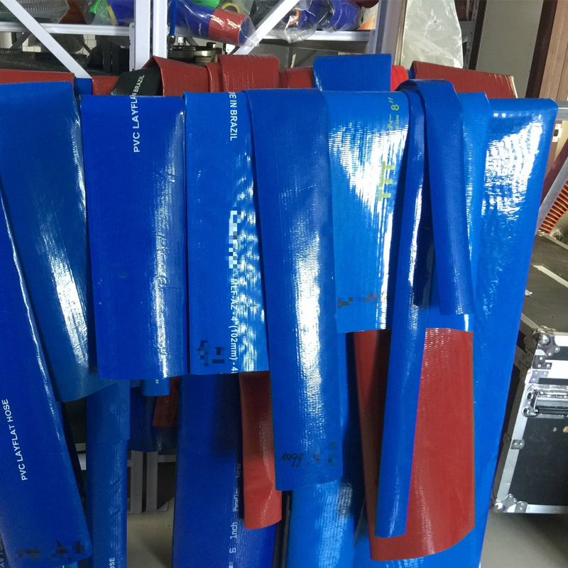 Manguera plana para riego agricola