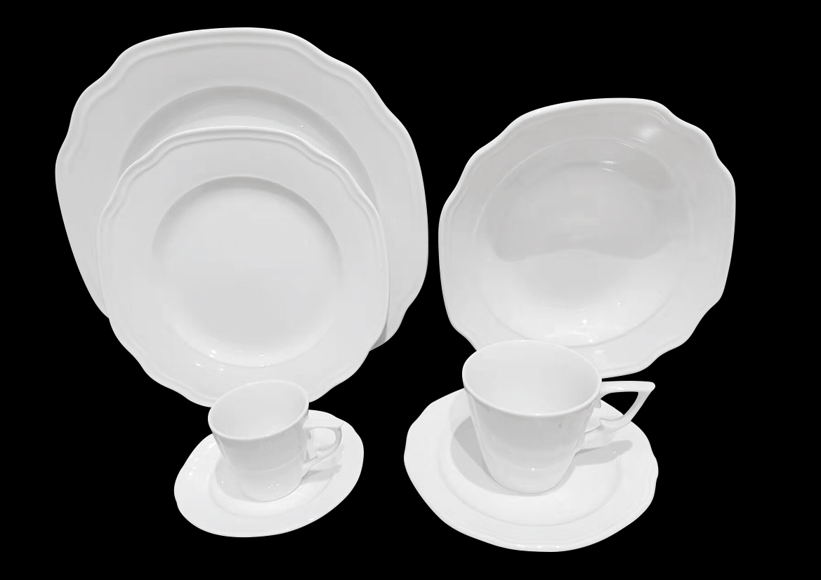 Embossed new bone china
