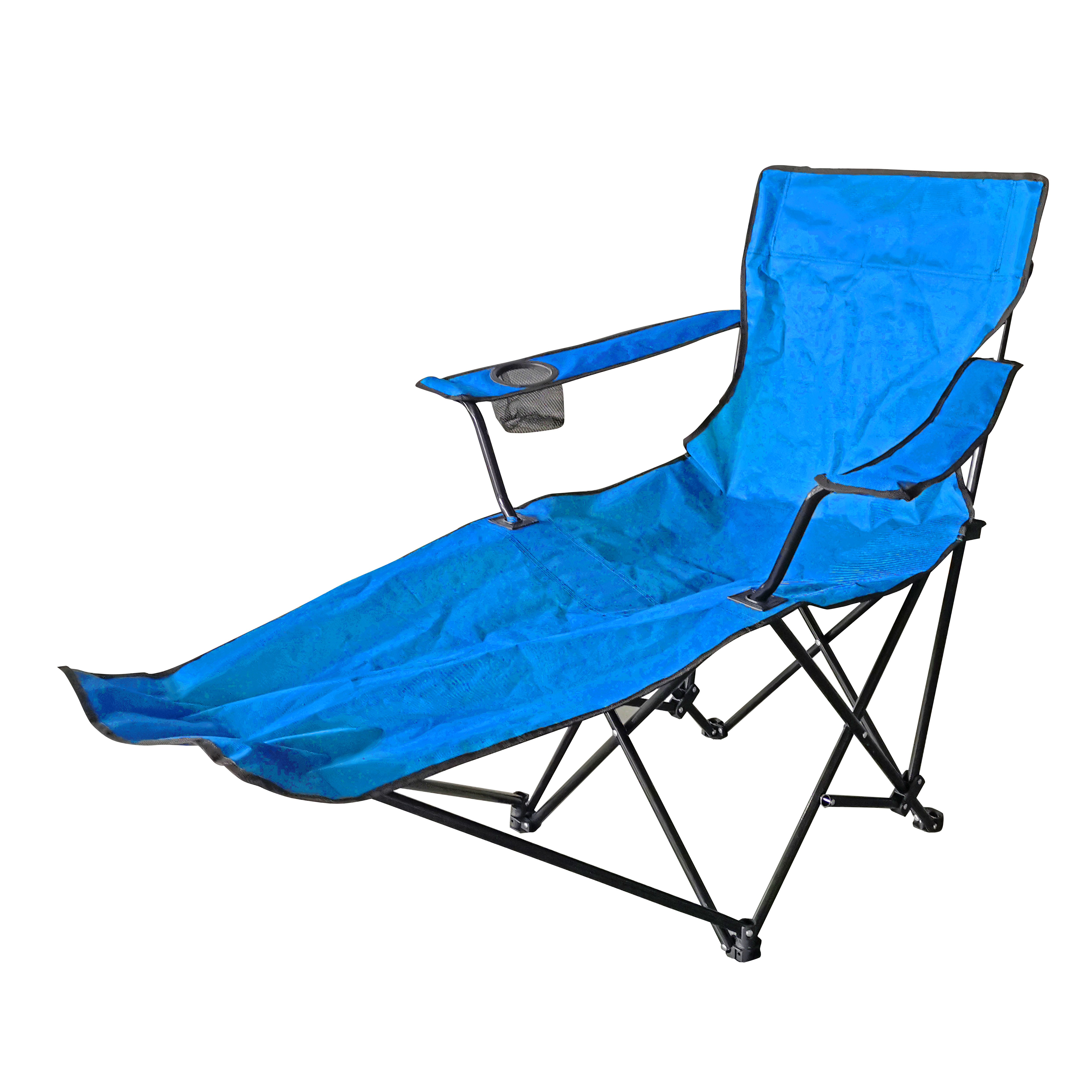 Folding chair with footrest
