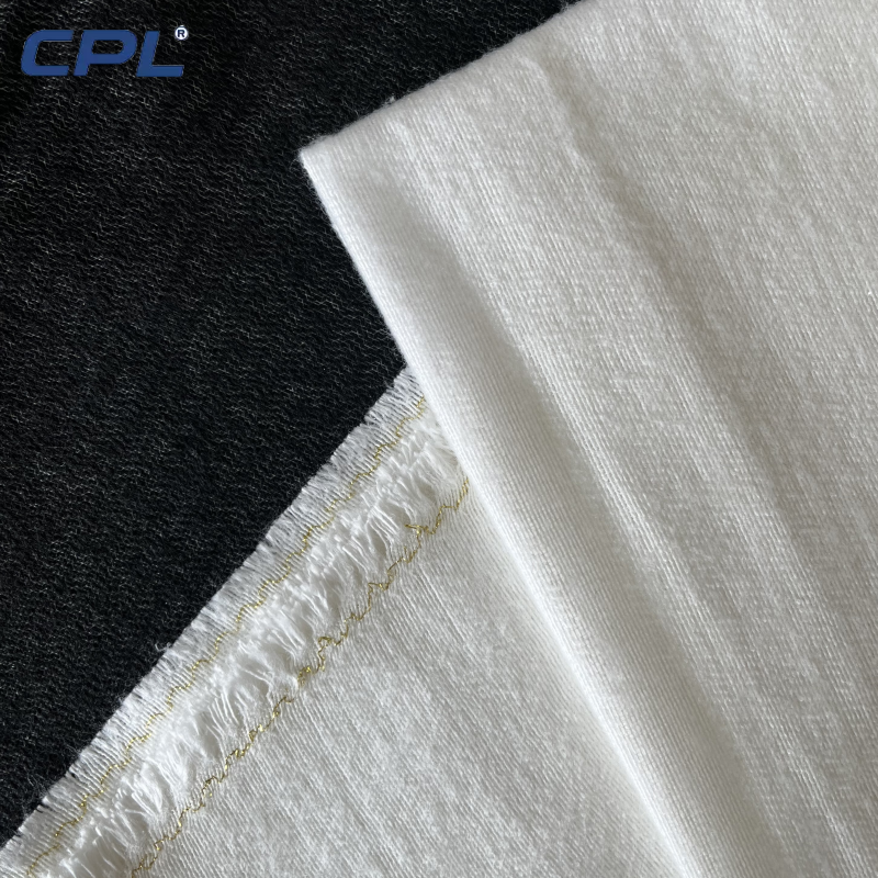 Weft-insertion fusible interlining